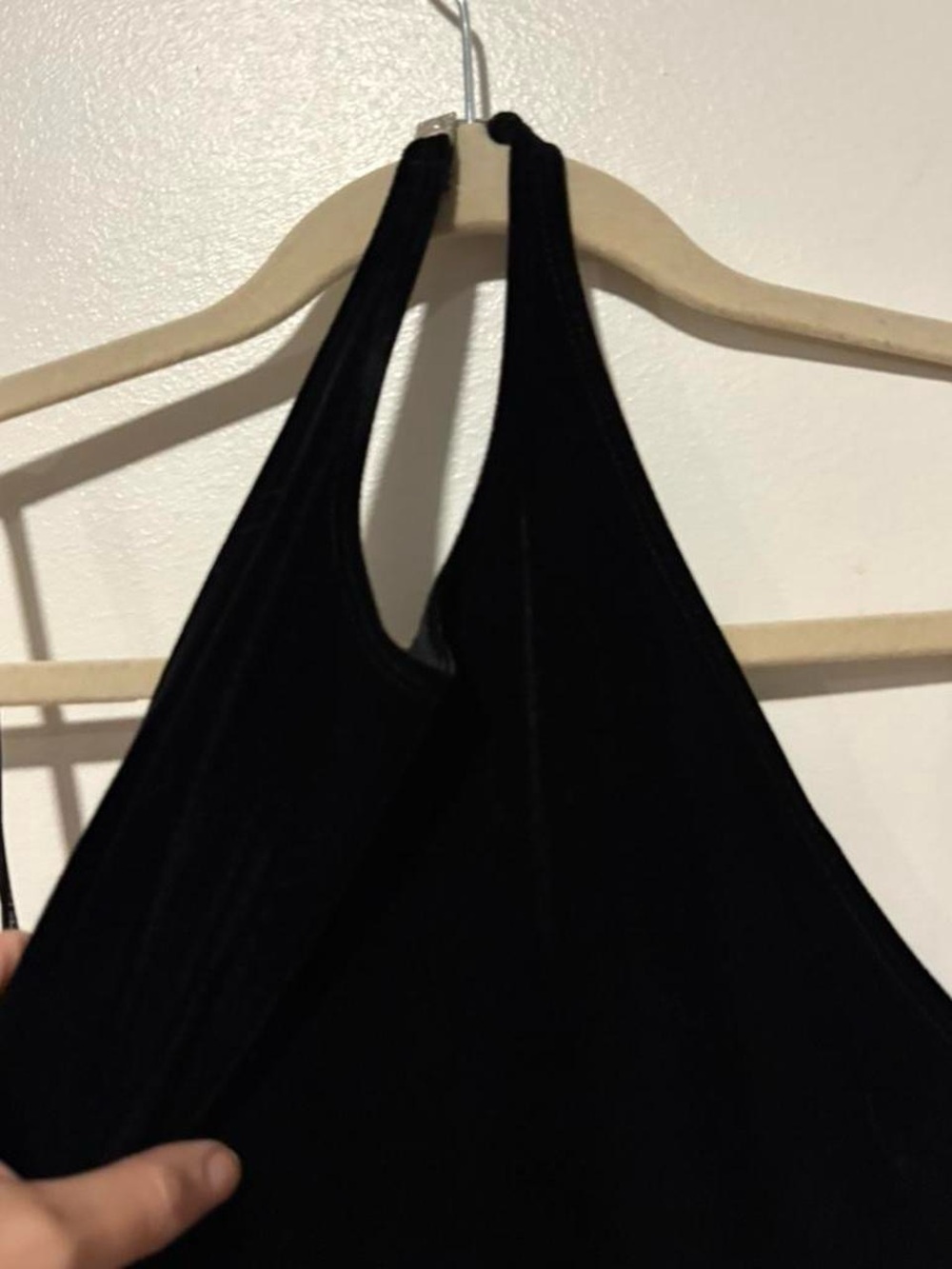 Vintage‎ 90s Laundry by Shelli Segal black velvet maxi dress Size 4 - Picture 5 of 6